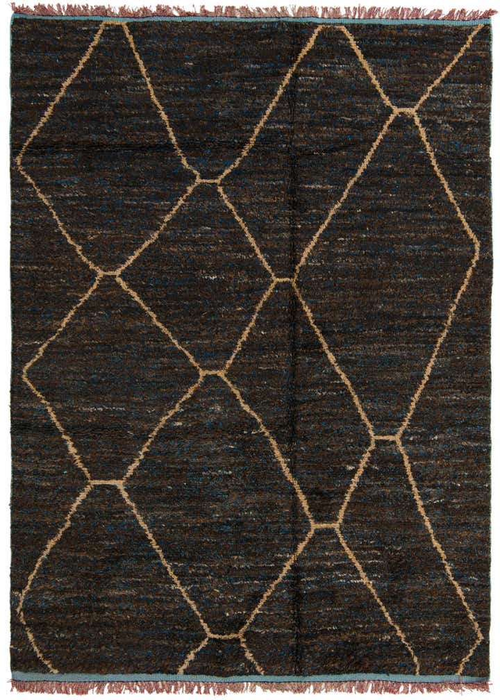 6' 3 x 9' 3 Hand Knotted Moroccan Wool Rug
