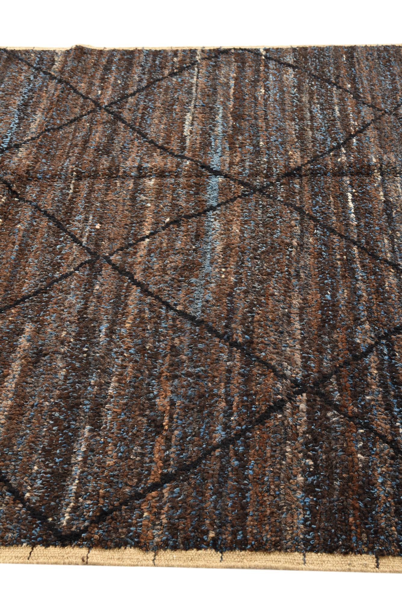 6' 4 x 9' 4 Hand Knotted Moroccan Wool Rug