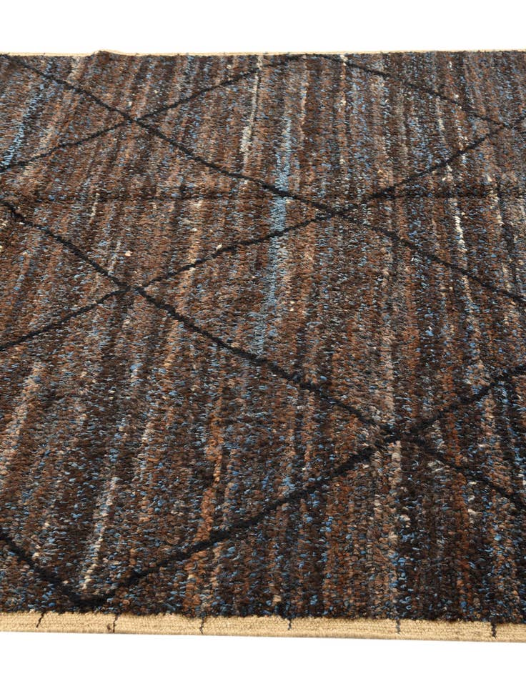 Detail image of 6' 4 x 9' 4  Hand Knotted Moroccan Wool Rug