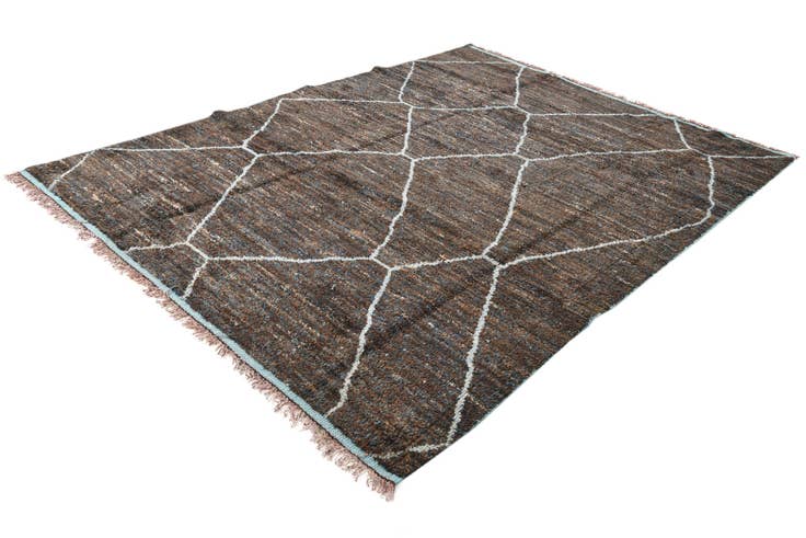 Detail image of 7' 11 x 10' 8 Hand Knotted Moroccan Wool Rug