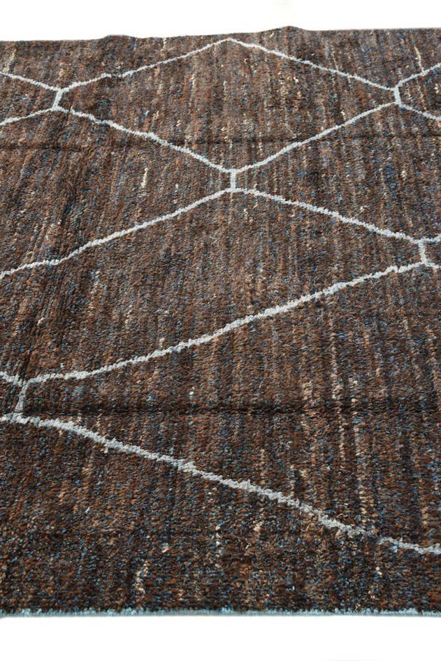 Detail image of 7' 11 x 10' 8 Hand Knotted Moroccan Wool Rug