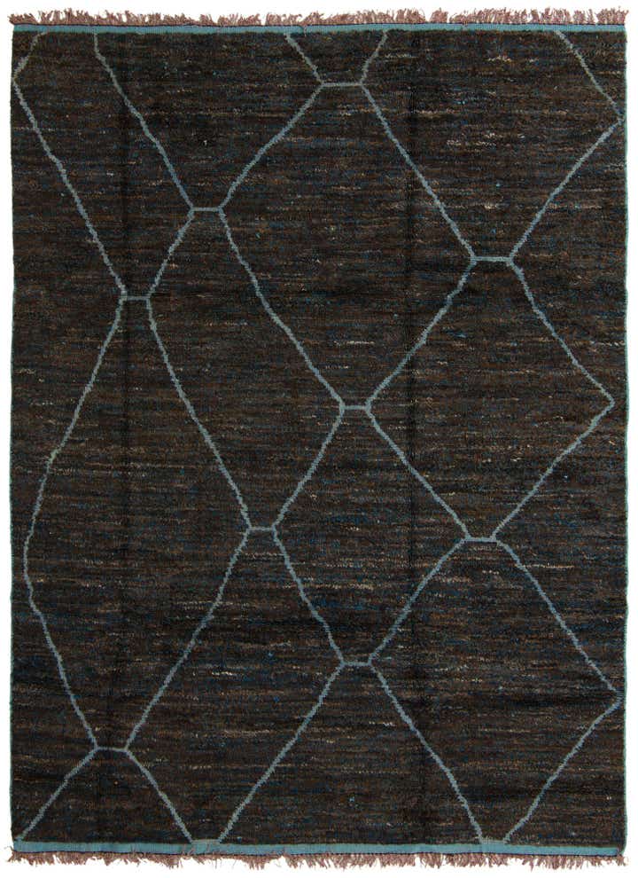7' 11 x 10' 8 Hand Knotted Moroccan Wool Rug