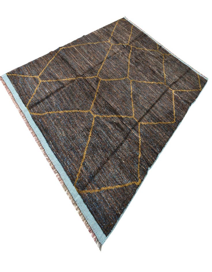 Detail image of 7' 9 x 10' 11  Hand Knotted Moroccan Wool Rug