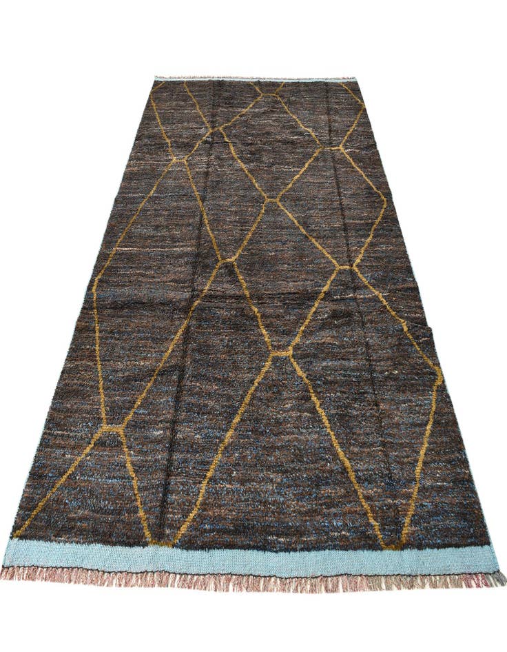 Detail image of 7' 9 x 10' 11  Hand Knotted Moroccan Wool Rug