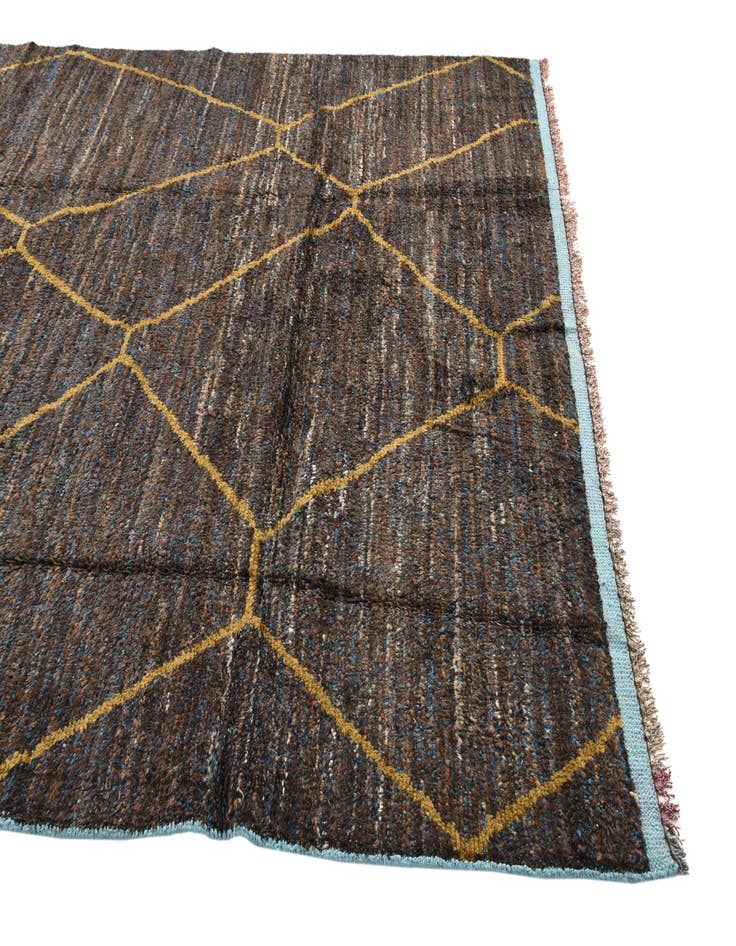 Detail image of 7' 9 x 10' 11  Hand Knotted Moroccan Wool Rug