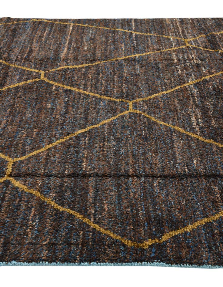 Detail image of 7' 9 x 10' 11  Hand Knotted Moroccan Wool Rug