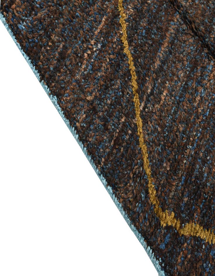 Detail image of 7' 9 x 10' 11  Hand Knotted Moroccan Wool Rug