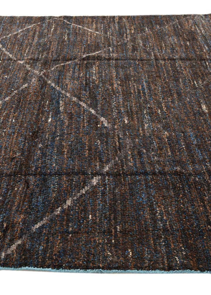 8' x 10' 4 Hand Knotted Moroccan Wool Rug