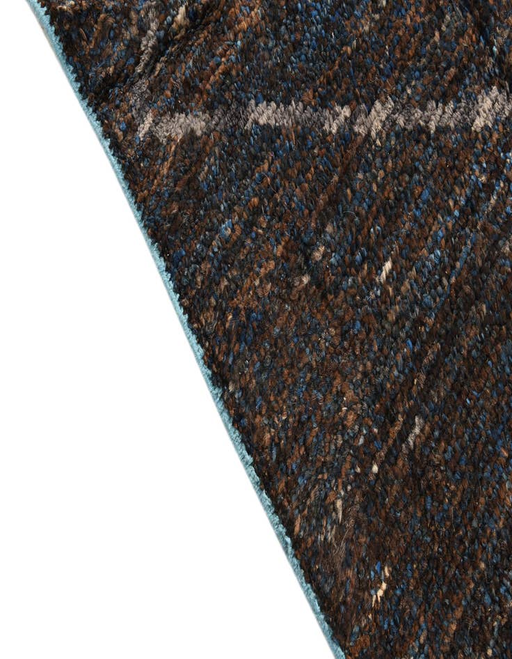 Detail image of 8' x 10' 4 Hand Knotted Moroccan Wool Rug