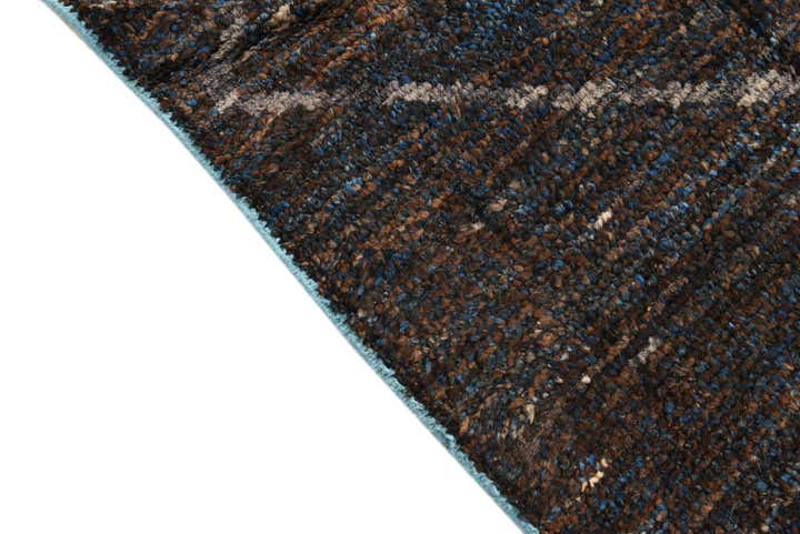 8' x 10' 4 Hand Knotted Moroccan Wool Rug