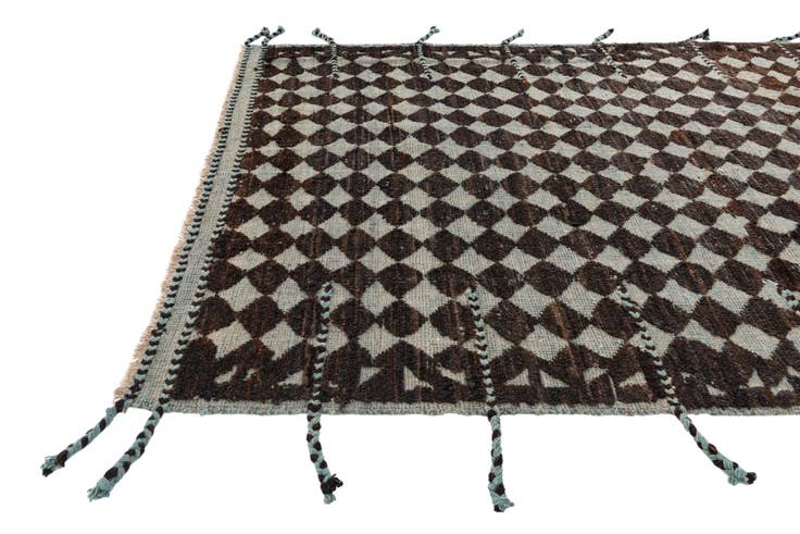 Detail image of 5' 5 x 7' 10 Hand Knotted Moroccan Wool Rug