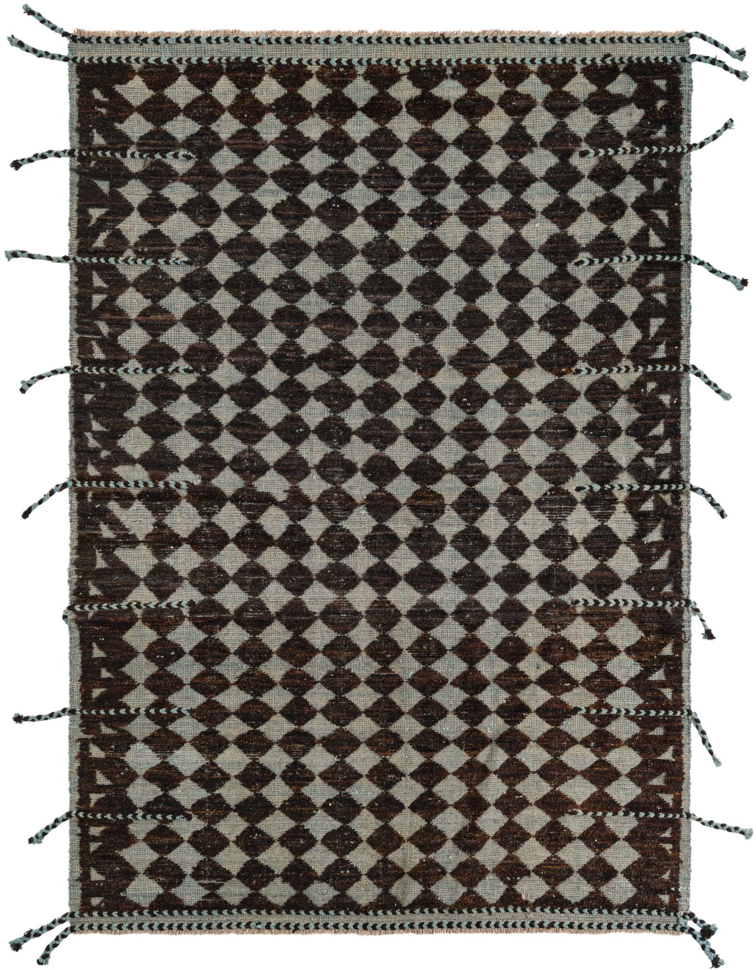 5' 5 x 7' 10 Hand Knotted Moroccan Wool Rug