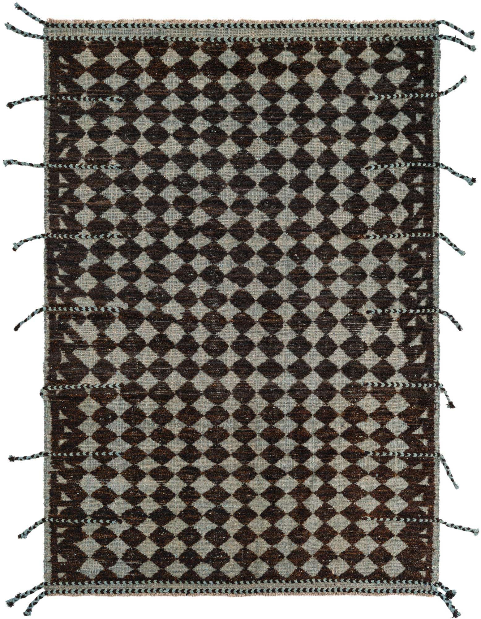 5' 5 x 7' 10 Hand Knotted Moroccan Wool Rug