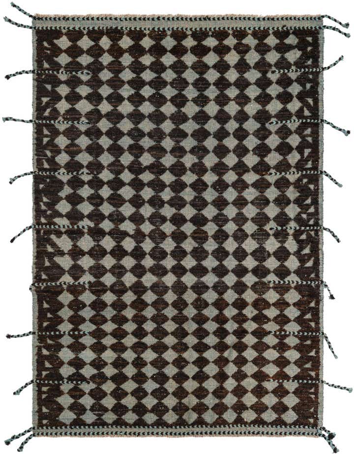 5' 5 x 7' 10 Hand Knotted Moroccan Wool Rug