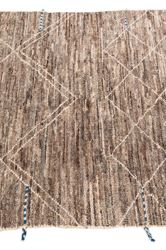 4' 1 x 6' 1 Hand Knotted Moroccan Wool Rug