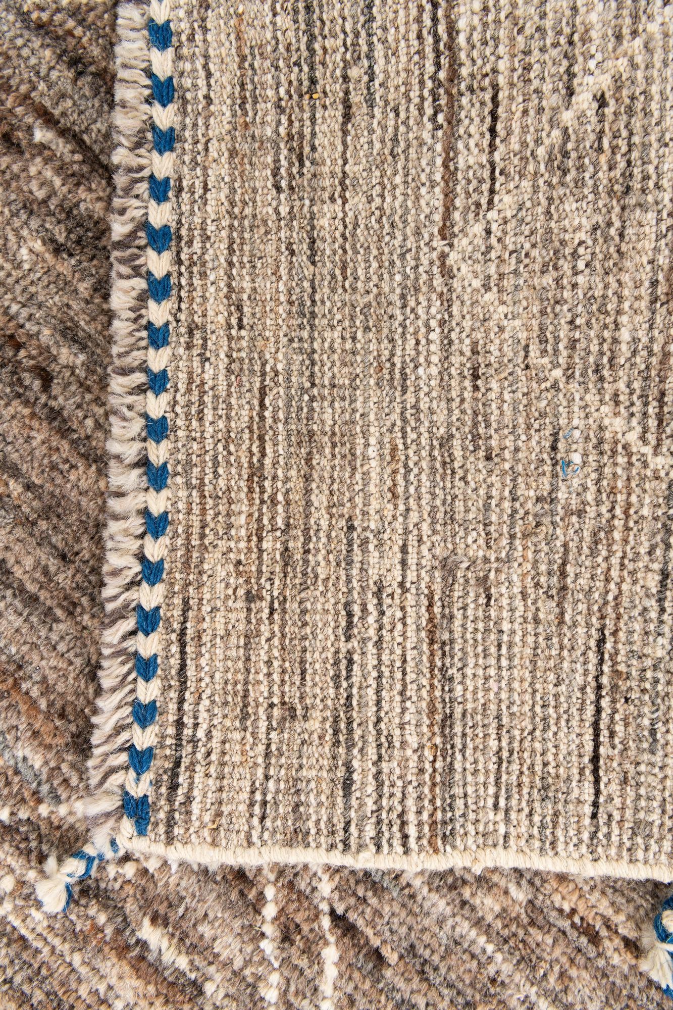 4' 1 x 6' 1 Hand Knotted Moroccan Wool Rug