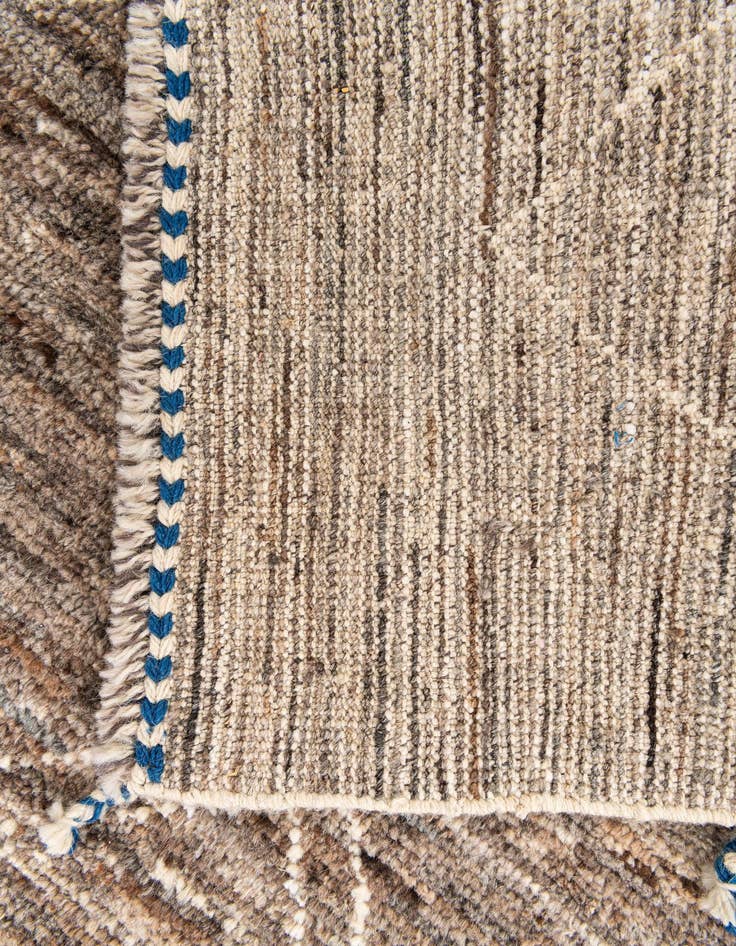 Detail image of 4' 1 x 6' 1  Hand Knotted Moroccan Wool Rug