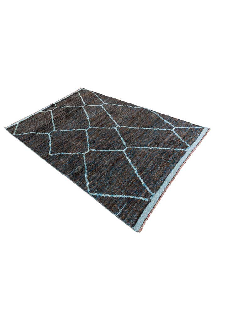 5' x 7' 4 Hand Knotted Moroccan Wool Rug