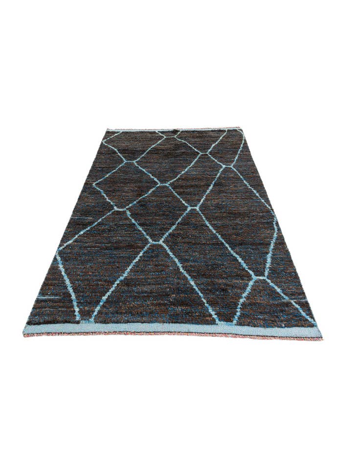 Detail image of 5' x 7' 4 Hand Knotted Moroccan Wool Rug