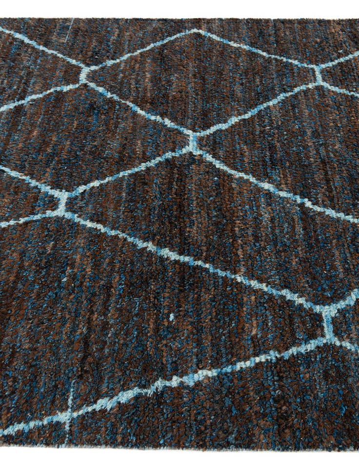 Detail image of 5' x 7' 4 Hand Knotted Moroccan Wool Rug
