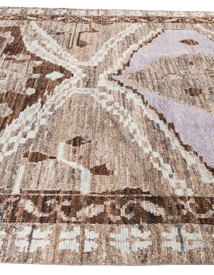 Detail image of 8' x 10' Hand Knotted Moroccan Wool Rug