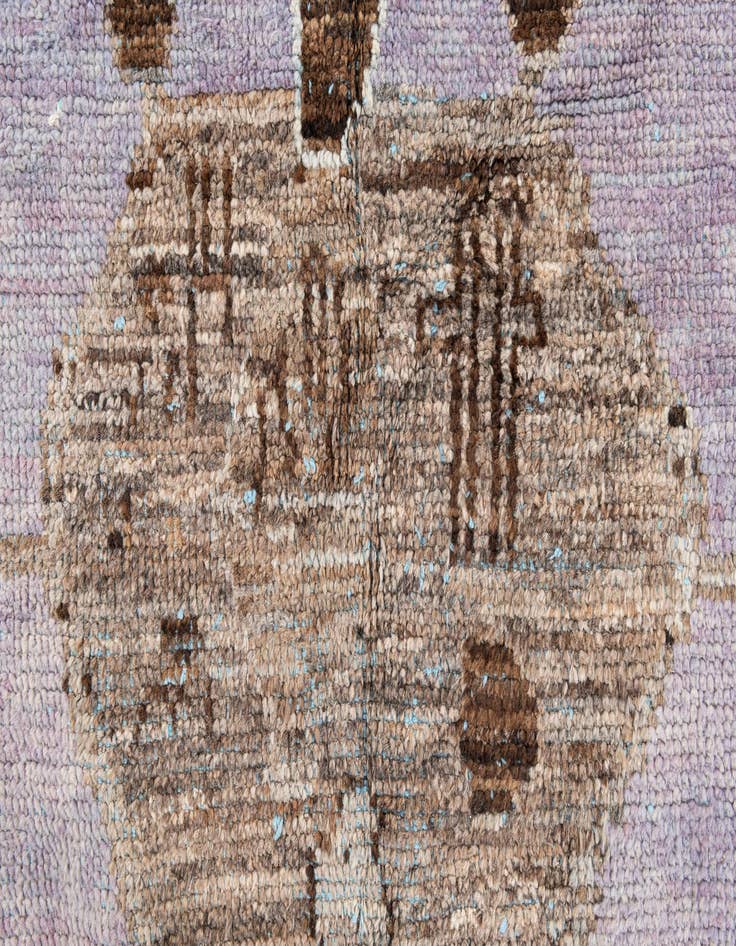 Detail image of 8' x 10' Hand Knotted Moroccan Wool Rug