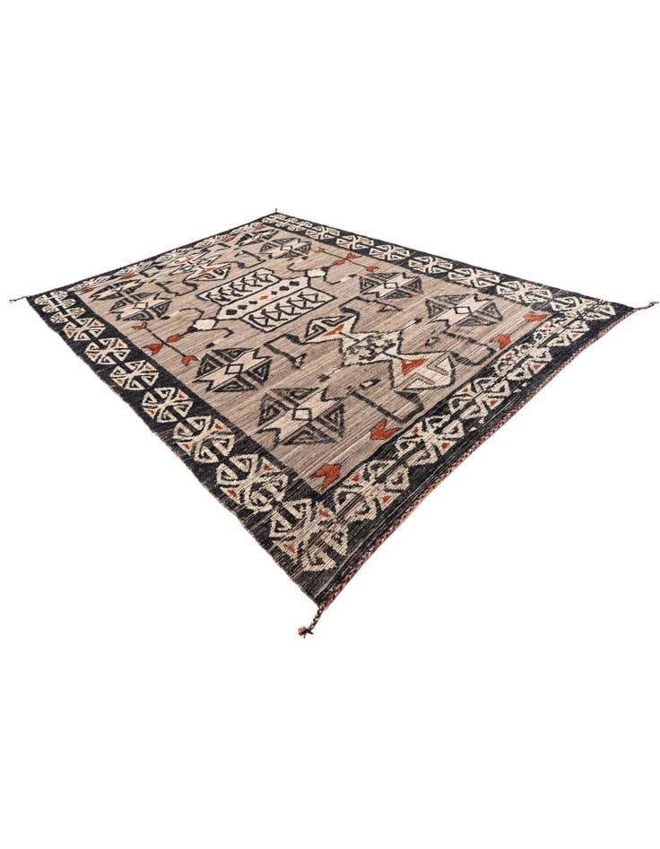 Detail image of 8' 2 x 10' 10 Hand Knotted Moroccan Wool Rug