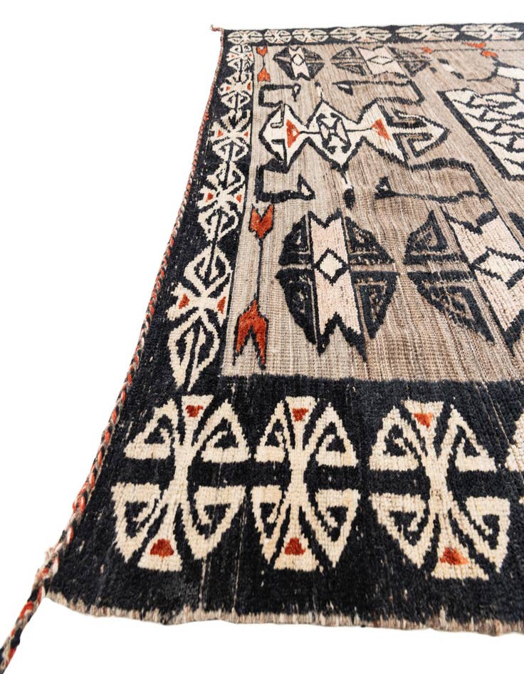 Detail image of 8' 2 x 10' 10 Hand Knotted Moroccan Wool Rug