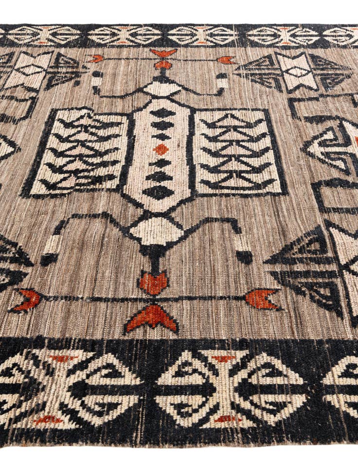 Detail image of 8' 2 x 10' 10 Hand Knotted Moroccan Wool Rug