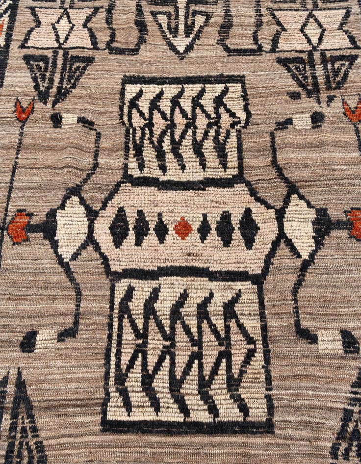 Detail image of 8' 2 x 10' 10 Hand Knotted Moroccan Wool Rug