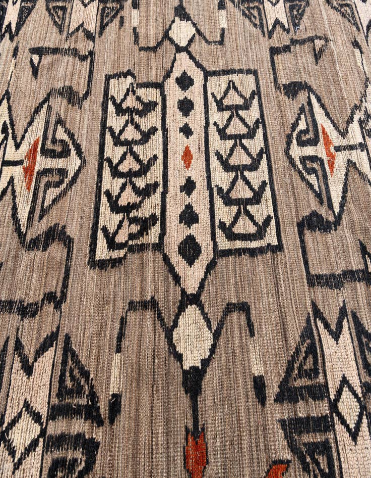 Detail image of 8' 2 x 10' 10 Hand Knotted Moroccan Wool Rug