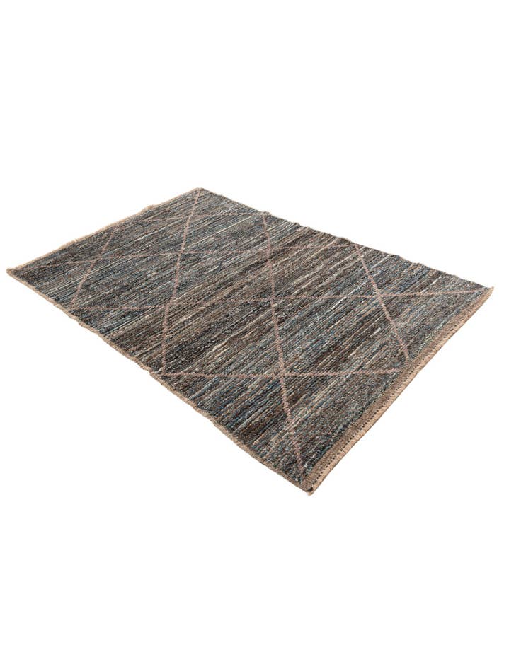 Detail image of 4' x 6' 3 Hand Knotted Moroccan Wool Rug