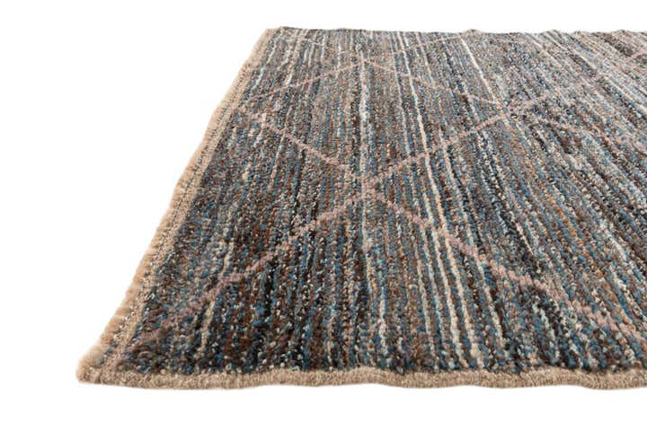 4' x 6' 3 Hand Knotted Moroccan Wool Rug