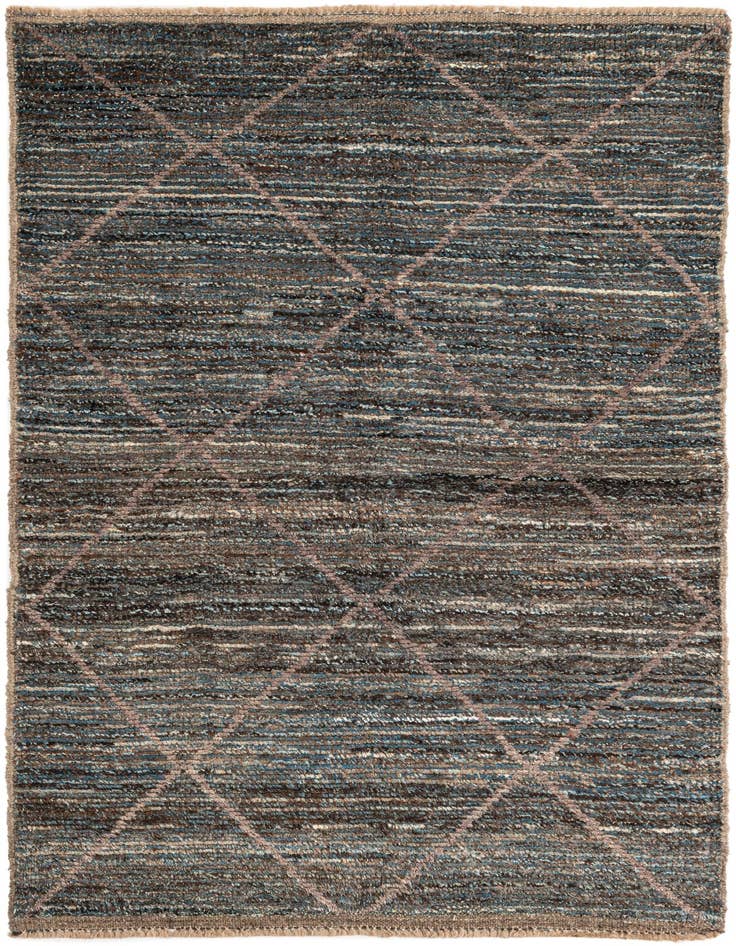 Detail image of 4' x 6' 3 Hand Knotted Moroccan Wool Rug