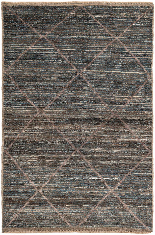 Detail image of 4' x 6' 3 Hand Knotted Moroccan Wool Rug