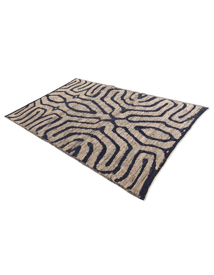 Detail image of 5' 7 x 8' 9 Hand Knotted Moroccan Wool Rug