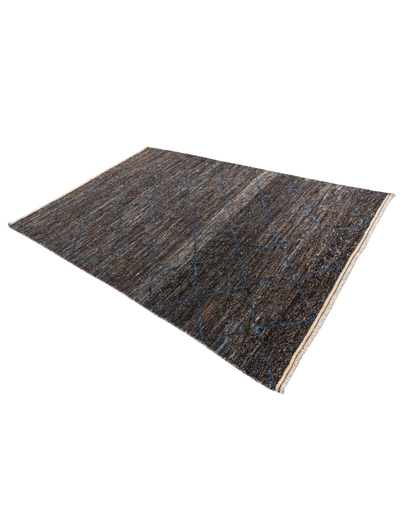6' 4 x 9' 3 Hand Knotted Moroccan Wool Rug
