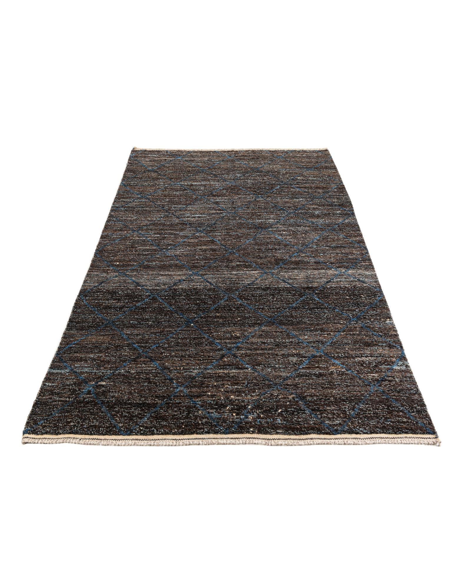 6' 4 x 9' 3 Hand Knotted Moroccan Wool Rug