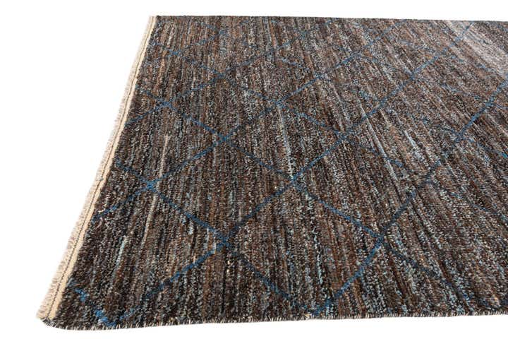 6' 4 x 9' 3 Hand Knotted Moroccan Wool Rug