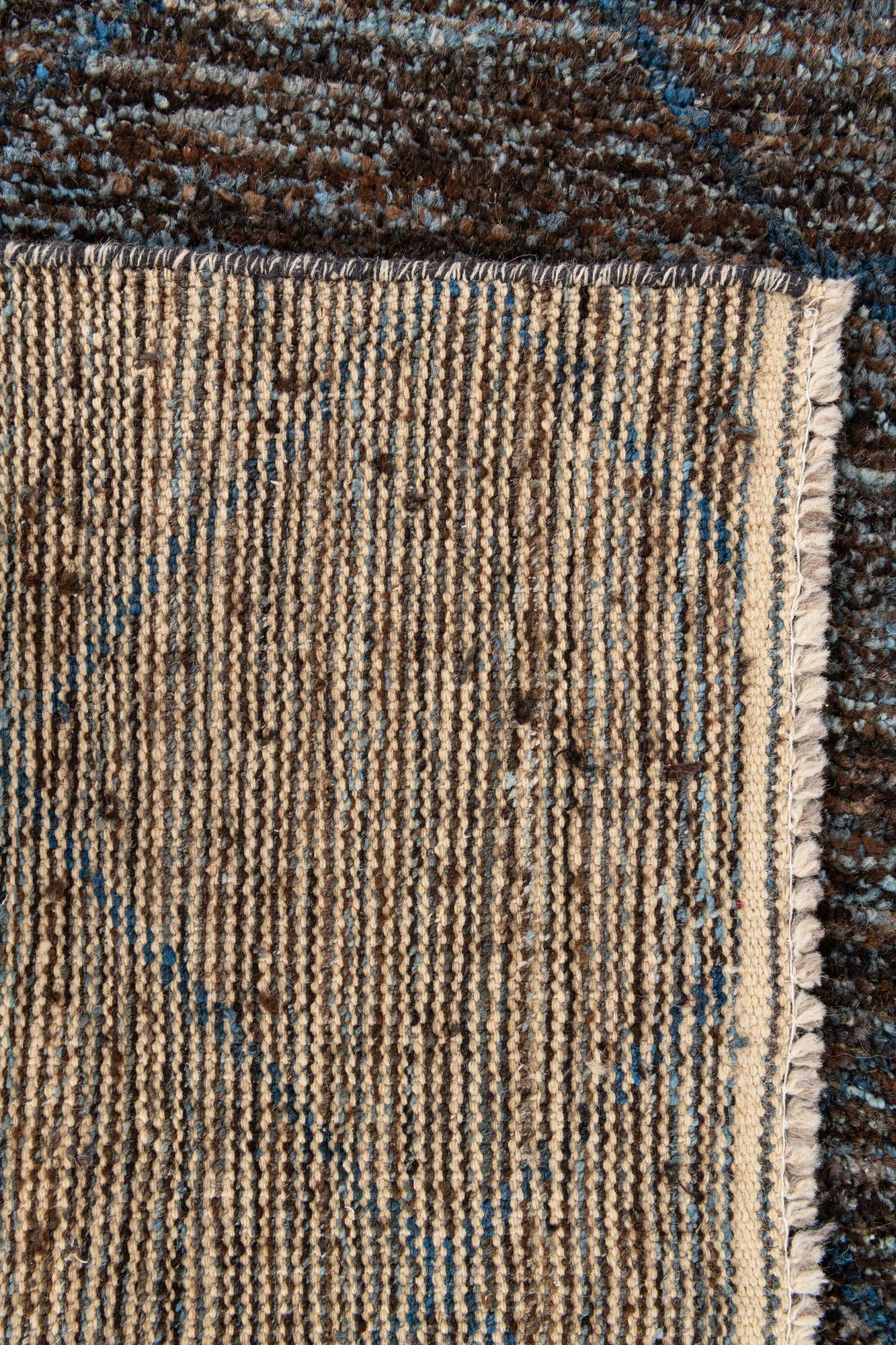 6' 4 x 9' 3 Hand Knotted Moroccan Wool Rug