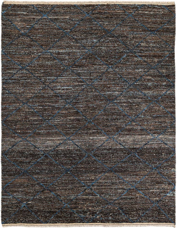 Detail image of 6' 4 x 9' 3 Hand Knotted Moroccan Wool Rug