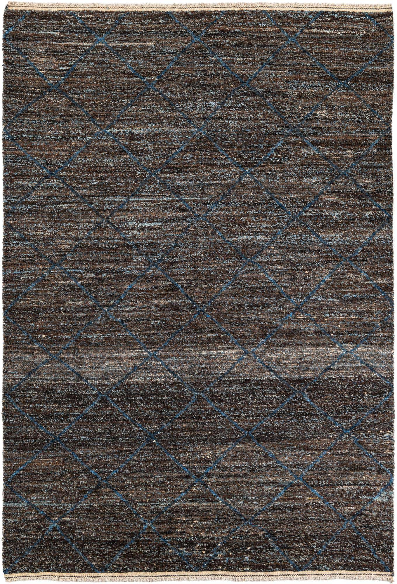 6' 4 x 9' 3 Hand Knotted Moroccan Wool Rug