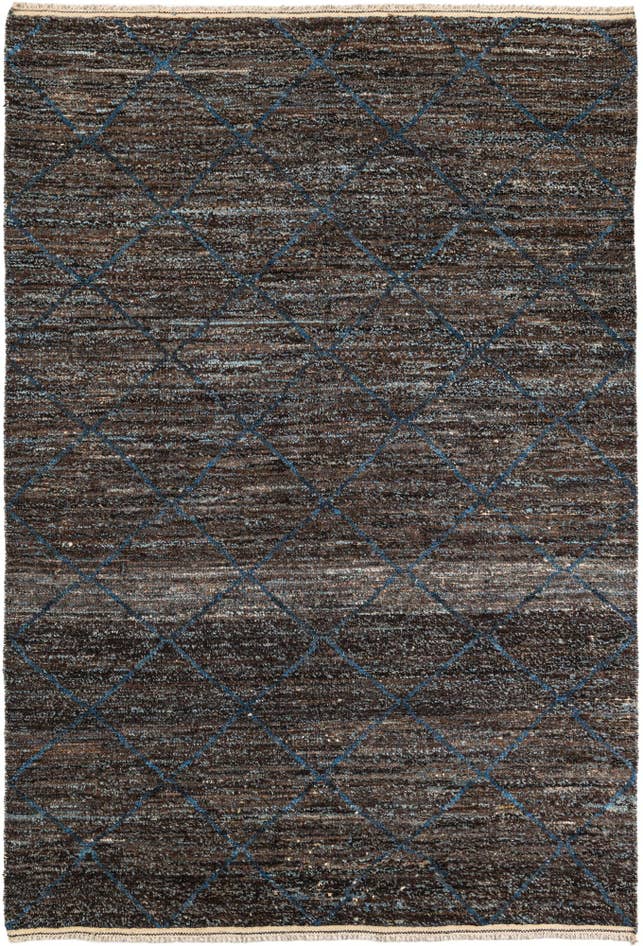 Detail image of 6' 4 x 9' 3 Hand Knotted Moroccan Wool Rug