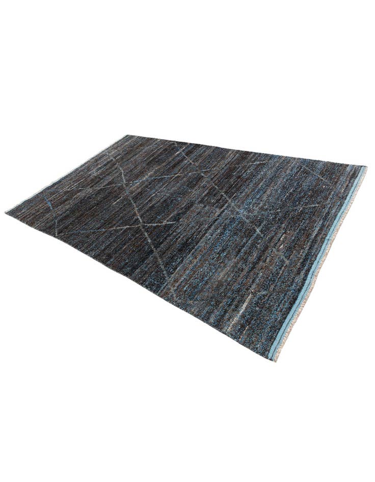 Detail image of 5' 10 x 9' 3 Hand Knotted Moroccan Wool Rug