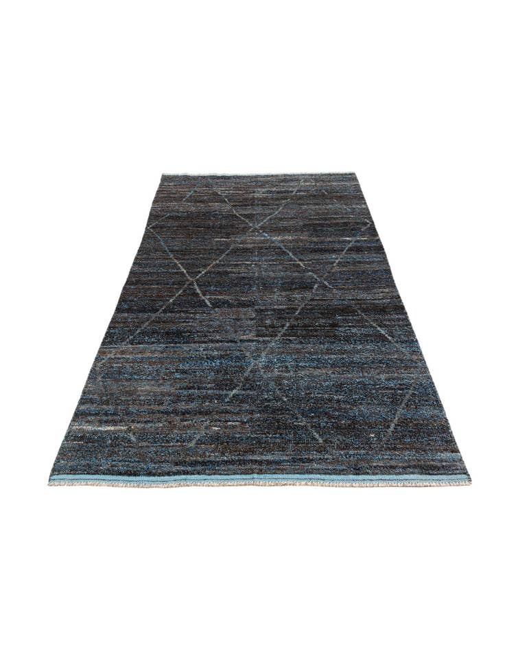 Detail image of 5' 10 x 9' 3 Hand Knotted Moroccan Wool Rug