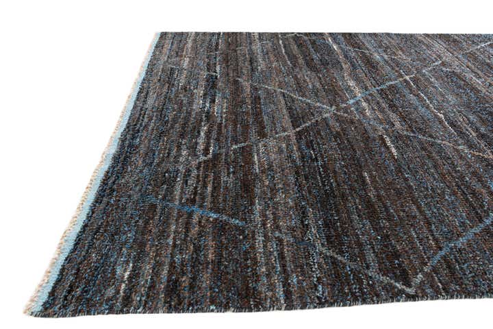 5' 10 x 9' 3 Hand Knotted Moroccan Wool Rug
