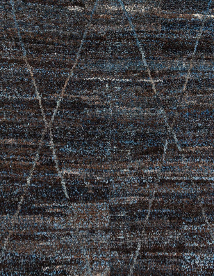 Detail image of 5' 10 x 9' 3  Hand Knotted Moroccan Wool Rug
