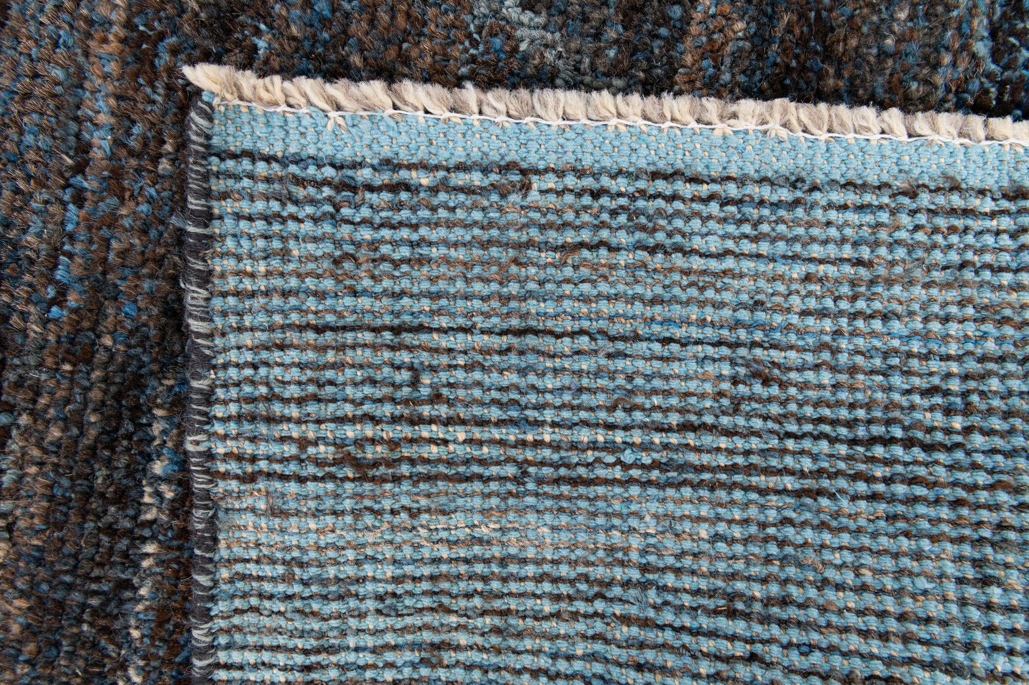 5' 10 x 9' 3 Hand Knotted Moroccan Wool Rug