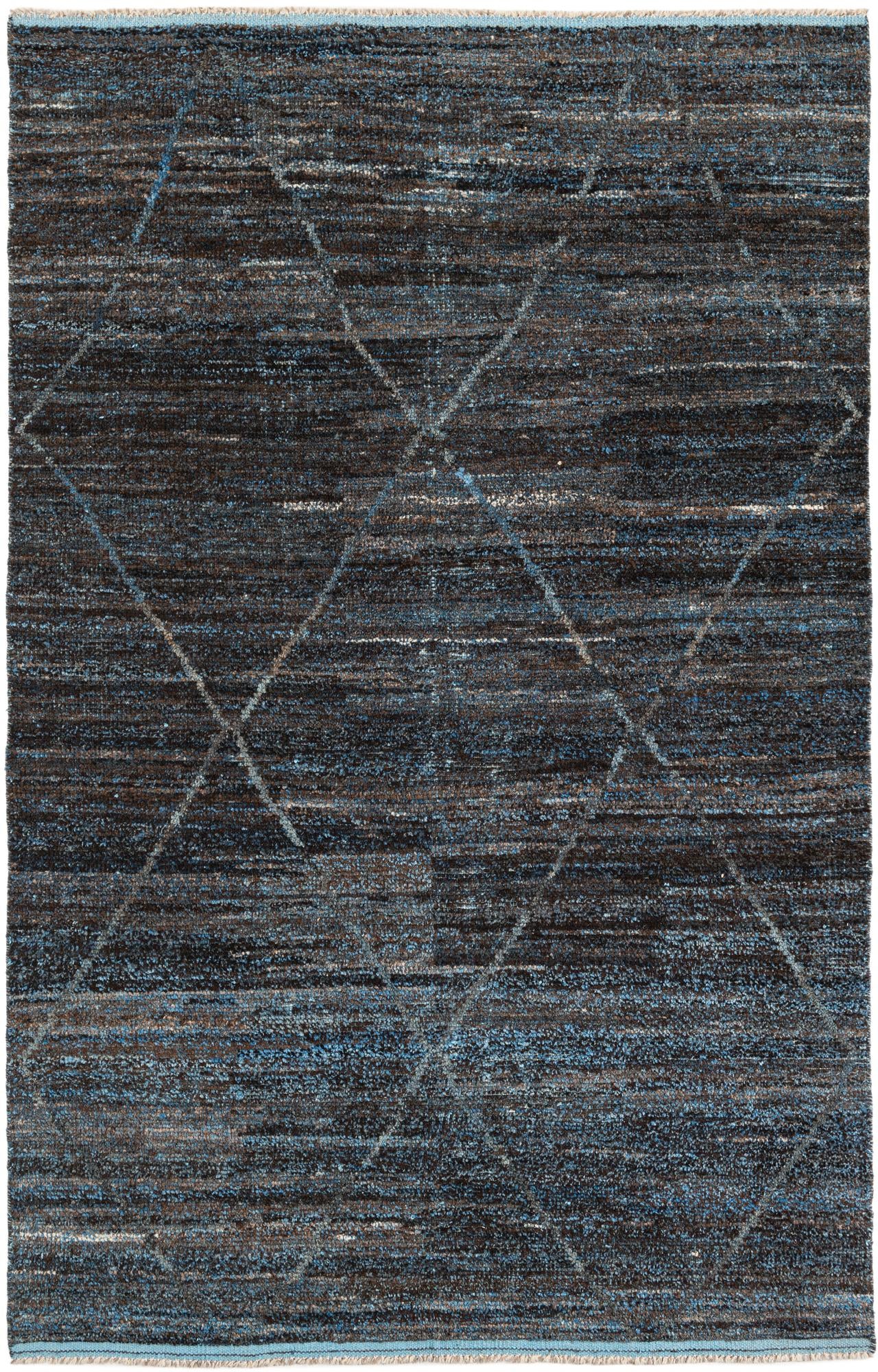 5' 10 x 9' 3 Hand Knotted Moroccan Wool Rug