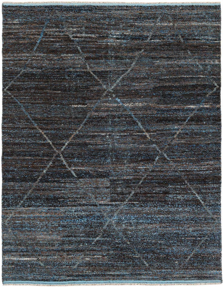 Detail image of 5' 10 x 9' 3 Hand Knotted Moroccan Wool Rug